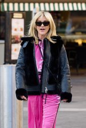 Ashley Roberts in Pink Casual Wear - London 01/31/2022
