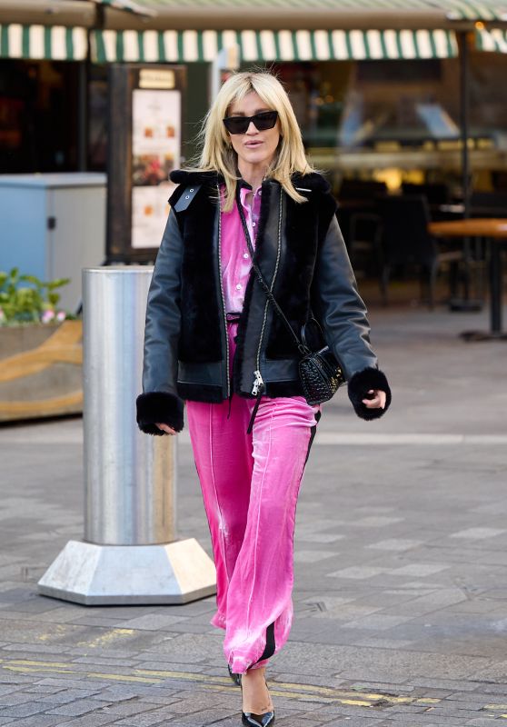 Ashley Roberts in Pink Casual Wear - London 01/31/2022