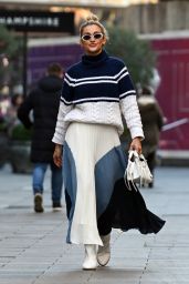 Ashley Roberts Street Fashion - London 01/13/2022