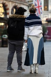 Ashley Roberts Street Fashion - London 01/13/2022