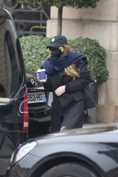 Elizabeth Olsen - Leaving Her Hotel in Paris 01/25/2022