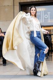Iris Mittenaere - Arrives at the Stéphane Rolland Fashion Show in Paris 01/25/2022