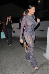 Jordyn Woods Night Out Style - Craig’s in West Hollywood 01/07/2022
