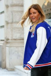 Kelly Bensimon Wearing a New York Rangers