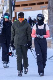 Kendall Jenner in a Cool Outfit - Snowboarding in Aspen 01/17/2022