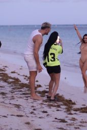 Kim Kardashian - SKIMS Campaign Photoshoot on the Beach in the Caribbean 01/19/2022