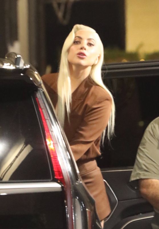 Lady Gaga – Arrives at Jimmy Kimmel Live! in Hollywood 01/24/2022