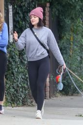 Lucy Hale in Tights - Los Angeles 01/29/2022