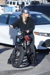 Malin Akerman on Her Electric Motorcycle in LA 01/21/2022