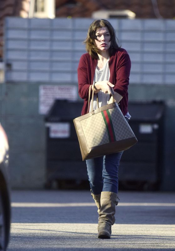Milla Jovovich - Out in Los Angeles 01/12/2022
