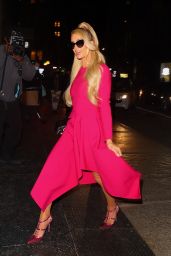 Paris Hilton in a Pink Ensemble - New York 01/26/2022