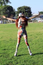 Phoebe Price - Working Out at a Local Park in Los Angeles 01/20/2022