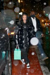 Rihanna - Shops at Tiffany & Co in NYC 01/28/2022