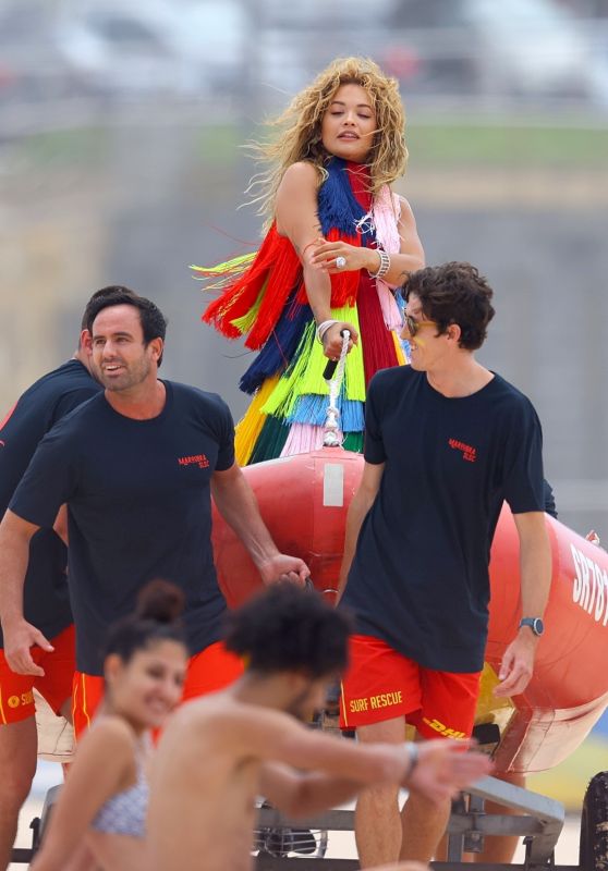 Rita Ora - Photoshoot at Maroubra Beach in Sydney 01/17/2022