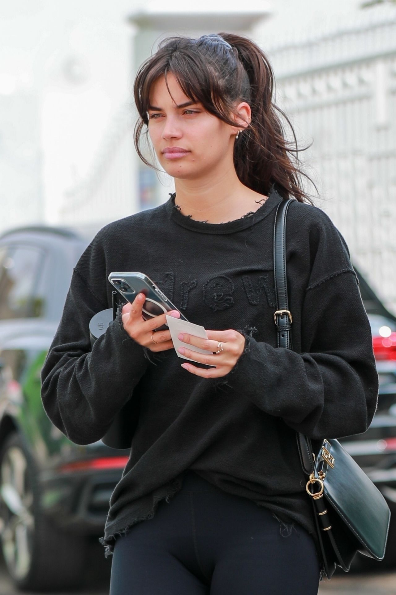 SARA SAMPAIO in Tights Out Shopping in Los Angeles 05/26/2020