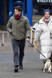 Sarah Jayne Dunn and Jonathan Smith - Out in Wilmslow 01/25/2022