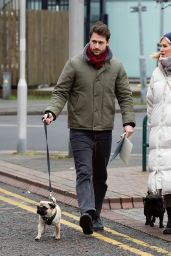 Sarah Jayne Dunn and Jonathan Smith - Out in Wilmslow 01/25/2022