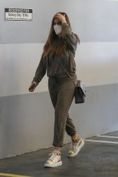 Sofia Vergara in an Animal Print Sweats and Gold Sneakers - Beverly Hills 01/04/2022