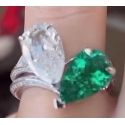 Stephen Webster Emerald and Diamond Engagement Ring