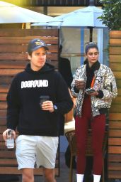 Taylor Hill at a Local Cafe in West Hollywood 01/04/2022