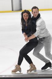 Vanessa Bauer and Brendan Cole at Dancing On Ice Practice in Bromley 01/12/2022