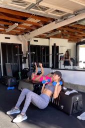 Victoria Justice and Madison Reed - Workout 01/27/2022