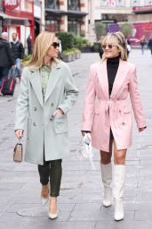 Amanda Holden and Ashley Roberts - Leaving Global Radio in London 02/28/2022