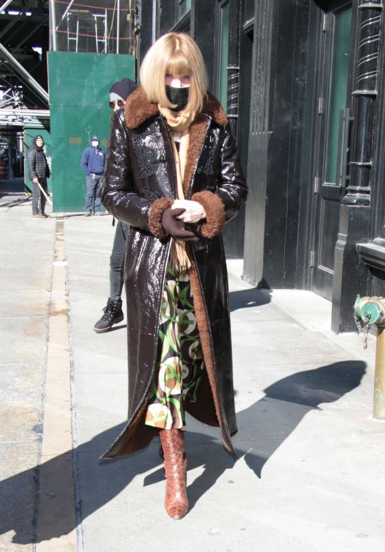 Anna Wintour - Carolina Herrera Fashion Show in New York 02/14/2022