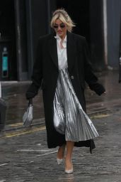 Ashley Roberts in a Metallic Dress - London 02/04/2022
