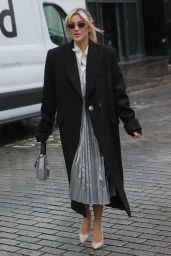 Ashley Roberts in a Metallic Dress - London 02/04/2022