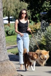 Aubrey Plaza – Walking Her Dogs in Los Feliz 02/13/2022