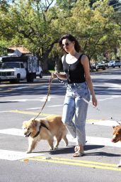 Aubrey Plaza – Walking Her Dogs in Los Feliz 02/13/2022