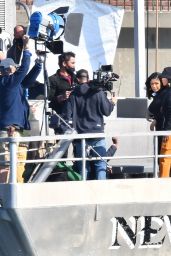 Cardi B - Filming a Music Video on a Boat in Marina Del Rey 02/15/2022