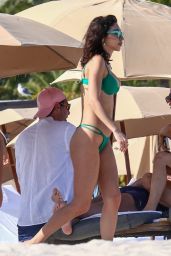 Chantel Jeffries in a Green Bikini - Miami 02/05/2022