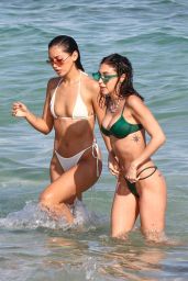 Chantel Jeffries in a Green Bikini - Miami 02/05/2022