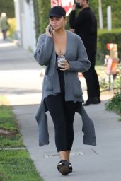 Chrissy Teigen Wears a Low-cut Shirt - Los Angeles 02/08/2022