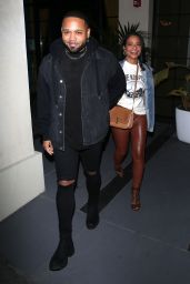 Christina Milian With BFF J Ryan La Cour at Issima Restaurant in West Hollywood 02/05/2022
