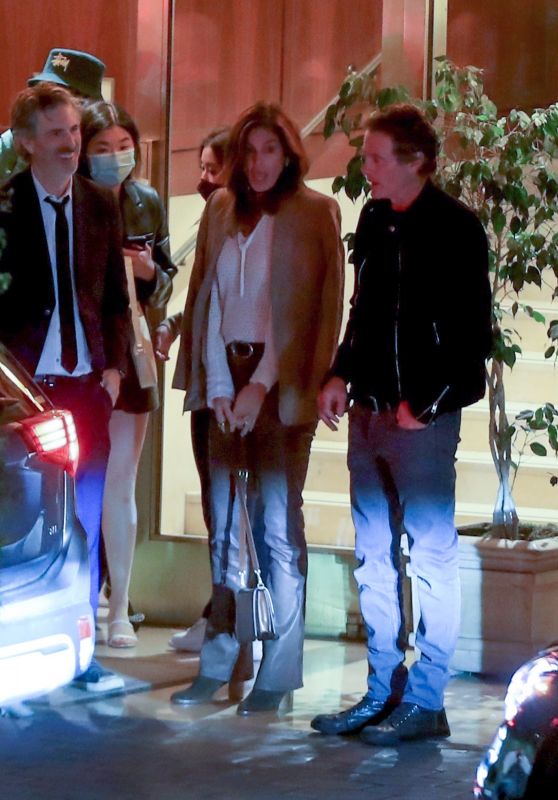 Cindy Crawford and Rande Gerber at Sunset Tower Hotel in West Hollywood 01/30/2022