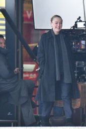 Dakota Fanning - Filming "Ripley" in Venice 02/11/2022