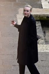 Dakota Fanning - Filming Scenes for "Ripley" in Venice 02/05/2022