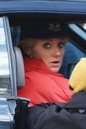 Elizabeth Debicki Transforms into the Princess Diana - "The Crown" Set in London 02/02/2022