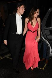 Elizabeth Hurley - Joan Collins 88th Birthday Party at Claridges Hotel in Central London 02/17/2022