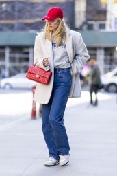 Elsa Hosk in Casual Outfit - New York 02/18/2022