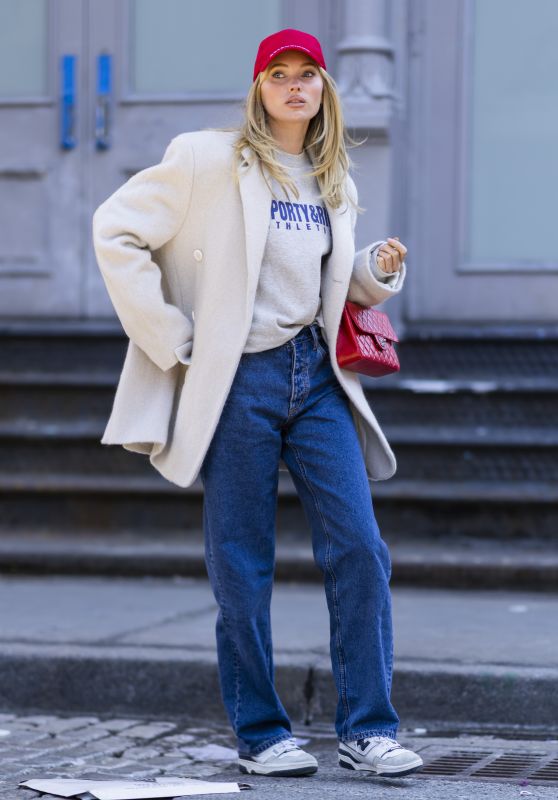 Elsa Hosk in Casual Outfit - New York 02/18/2022