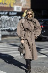 Elsa Hosk Street Fashion - New York 02/16/2022