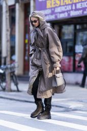 Elsa Hosk Street Fashion - New York 02/16/2022