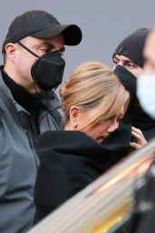 Jennifer Aniston - Filming "Murder Mystery 2" in Paris 02/25/2022