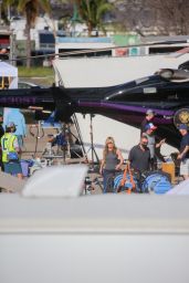 Jennifer Aniston - Filming "Murder Mystery 2" in Waikiki 02/01/2022