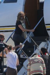 Jennifer Aniston - "Murder Mystery 2" Filming Set  02/09/2022