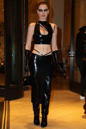 Julia Fox in Leather - Milan 02/25/2022